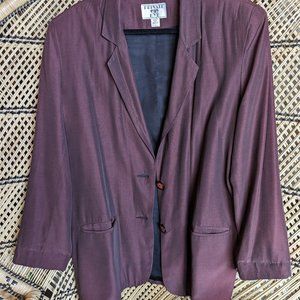 Vintage Shiny Maroon Business Jacket